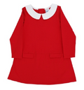 Red Knit Pocket Dress