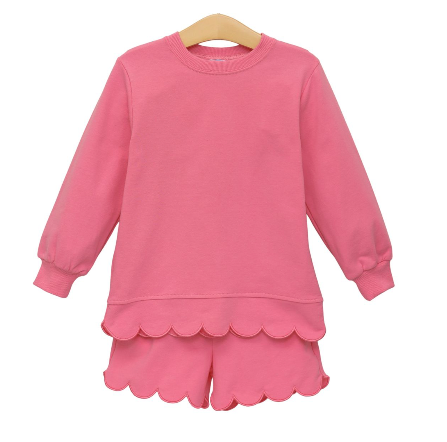 Sophia Scolloped Set- Pink