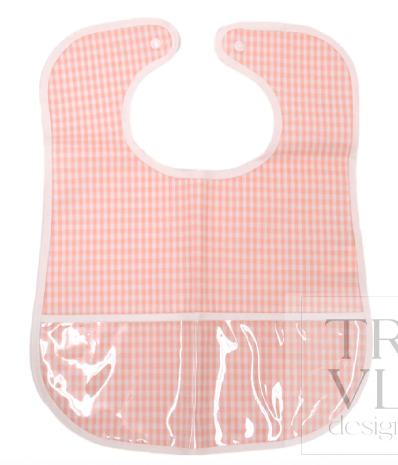 Clean up Bib- Gingham Taffy