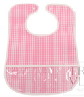 Clean up Bib- Gingham Pink