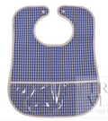 Clean up Bib- Gingham Royal