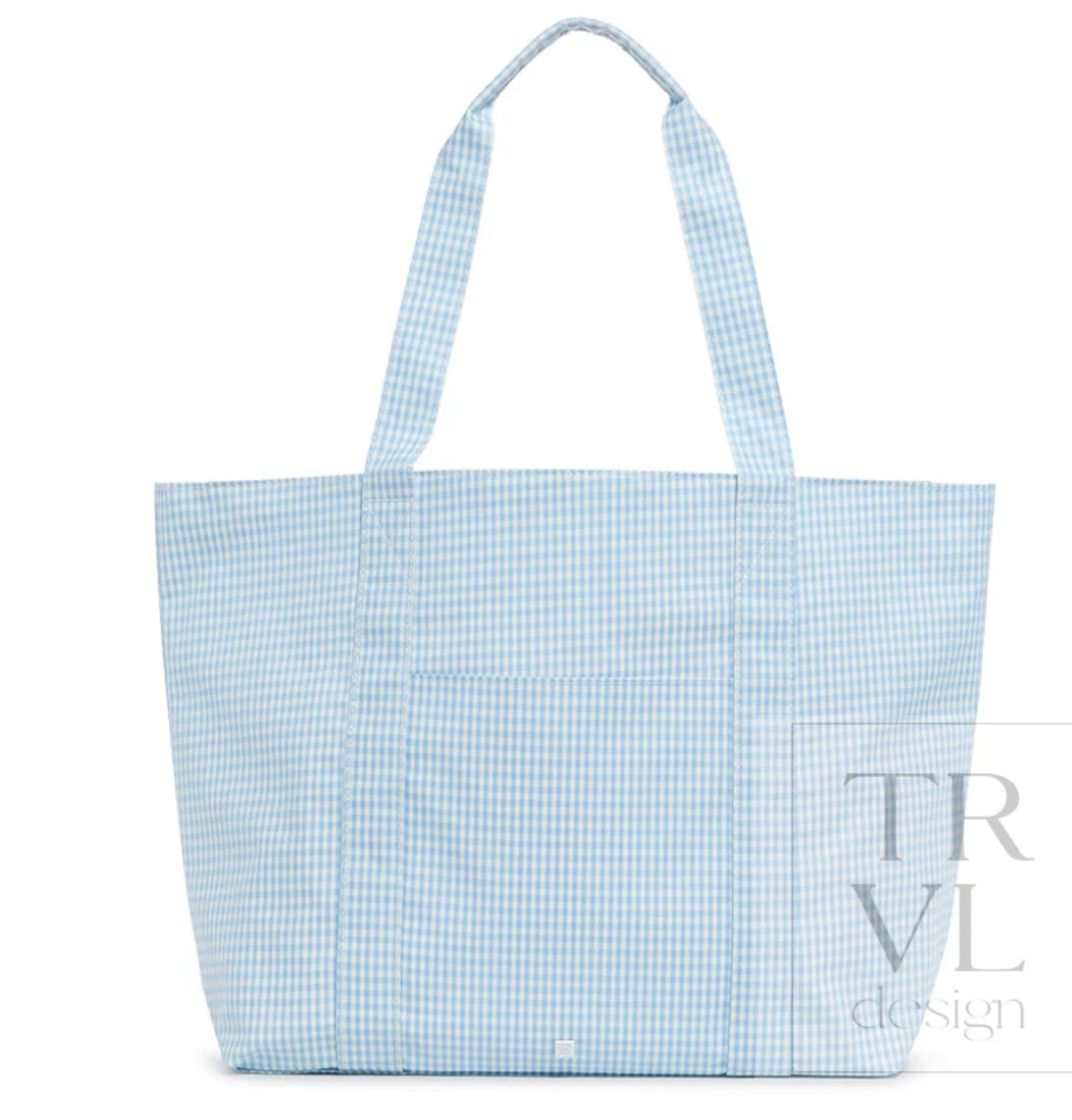 Jumbo Tote- Gingham Mist