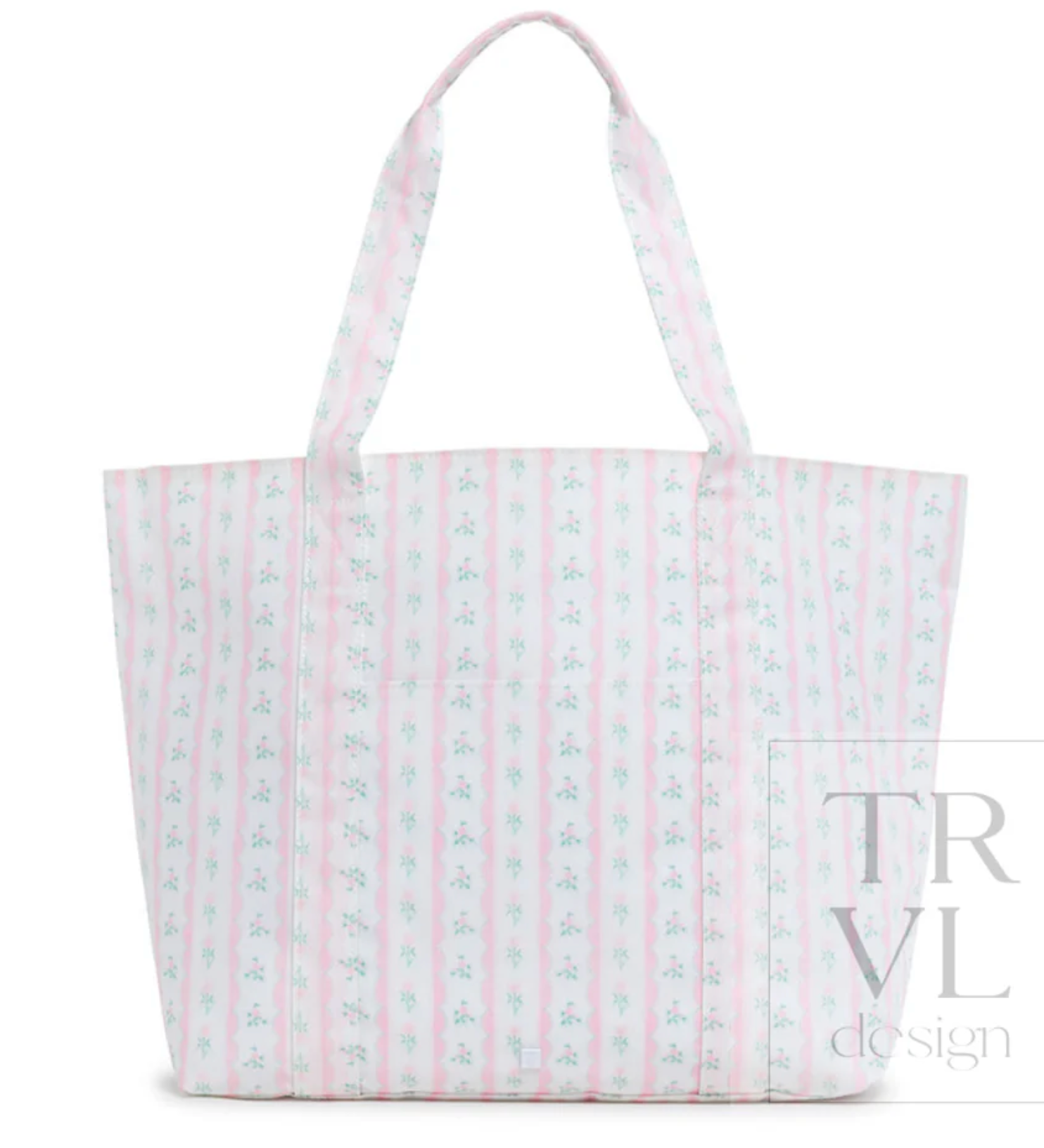 Jumbo Tote- Ribbon Floral Pink