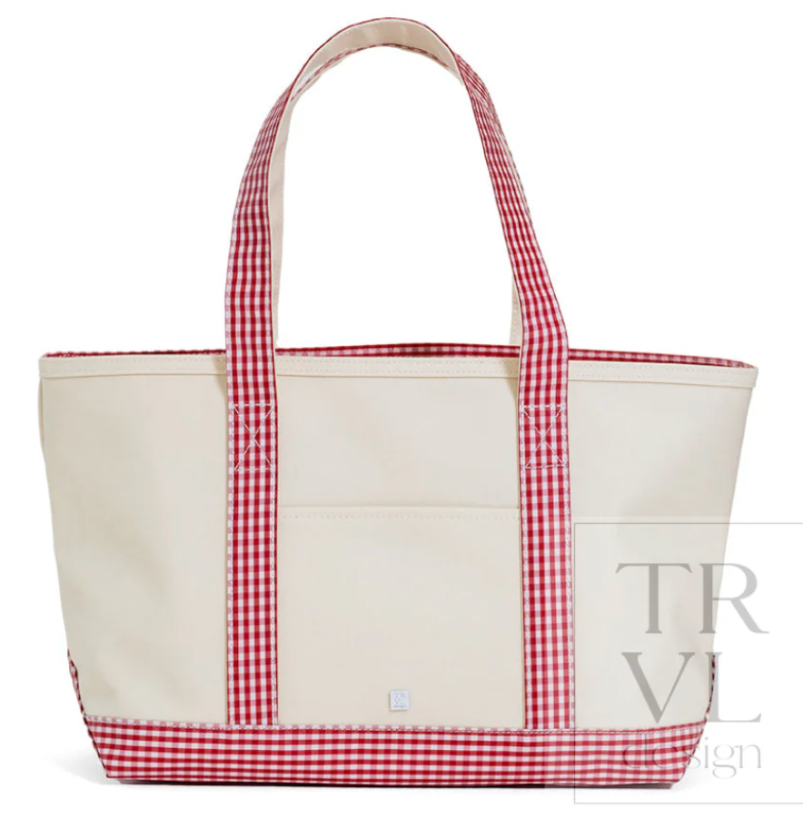 Medium Tote- Red Gingham