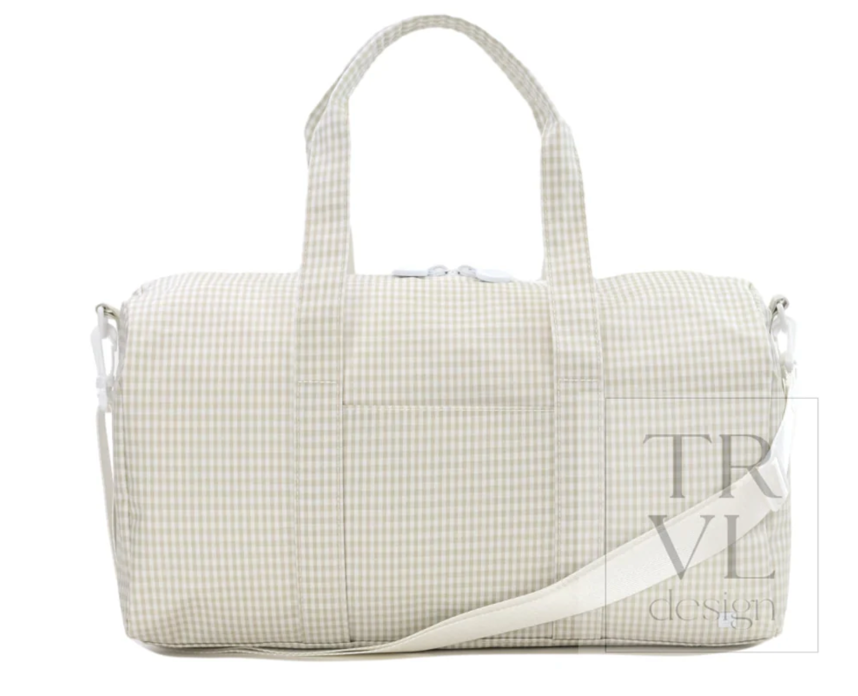 Weekender Duffle- Gingham Peral Grey