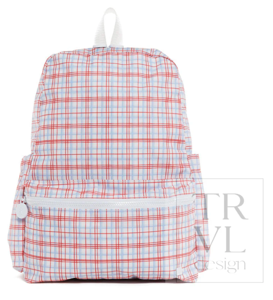 Backpacker- Classic Plaid Red