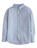 Button Down Shirt- Gray Blue Gingham