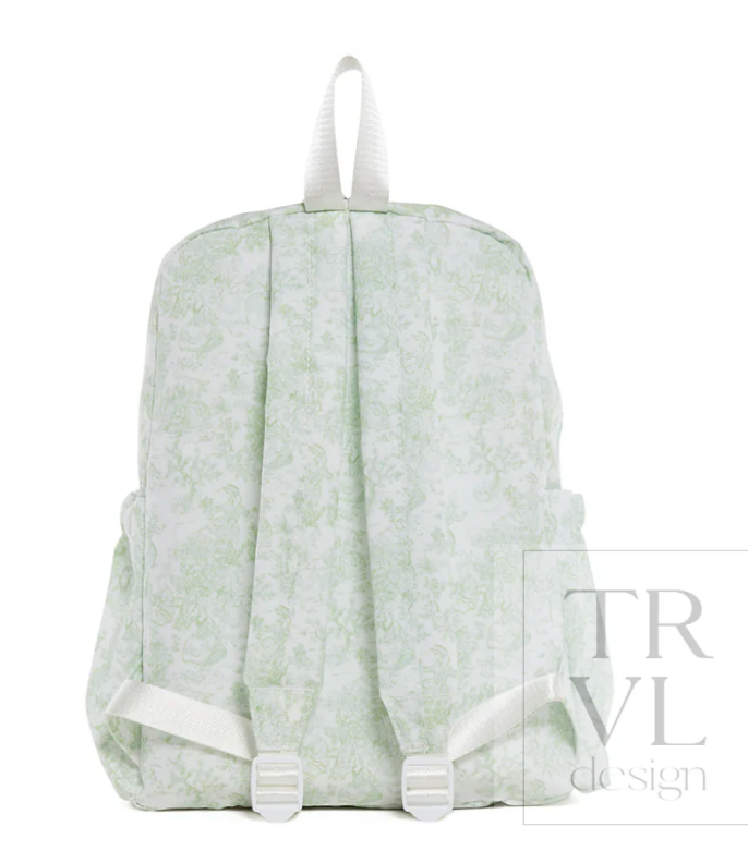Backpacker- Bunny Toile Green