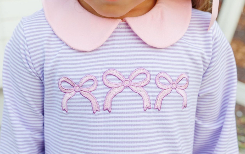 Bows Striped Dress