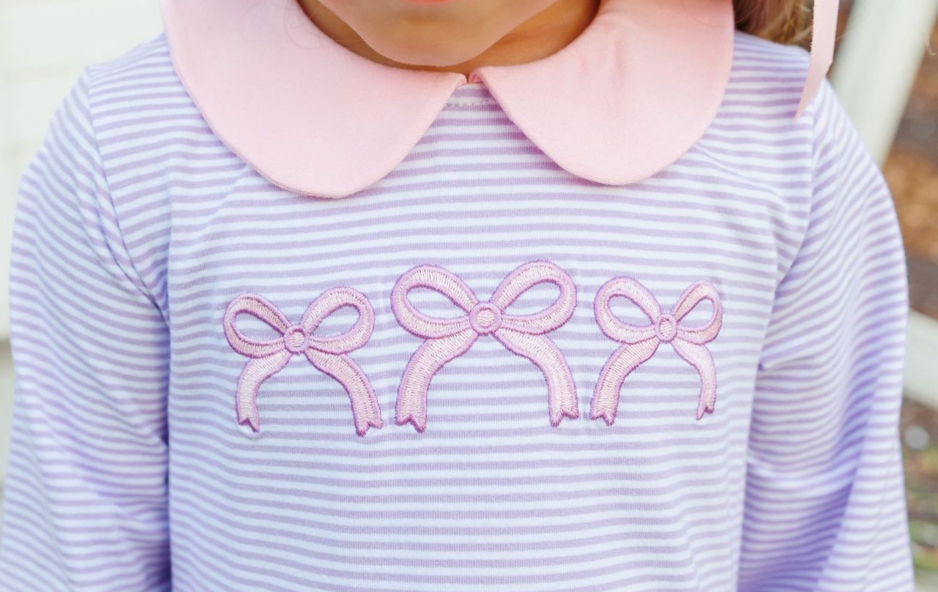 Bows Striped Dress
