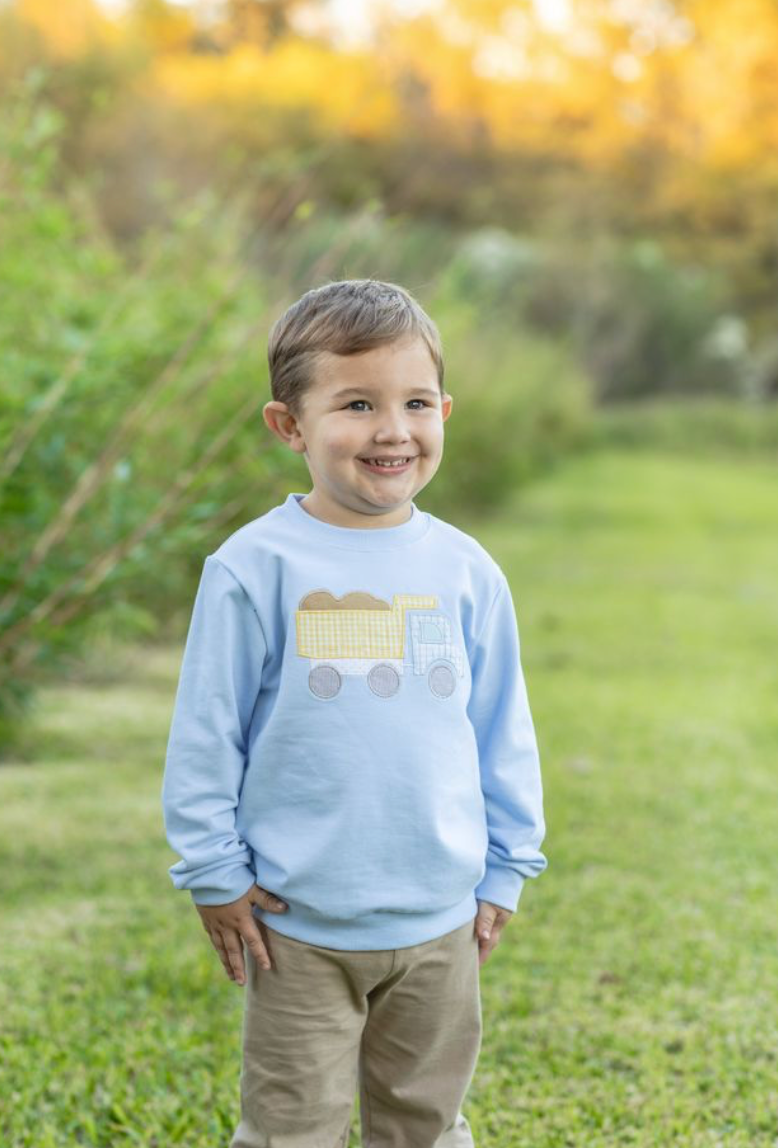 French Terry Pullover- Dump Truck