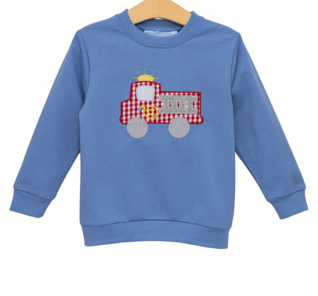 French Terry Pullover-Fire Truck