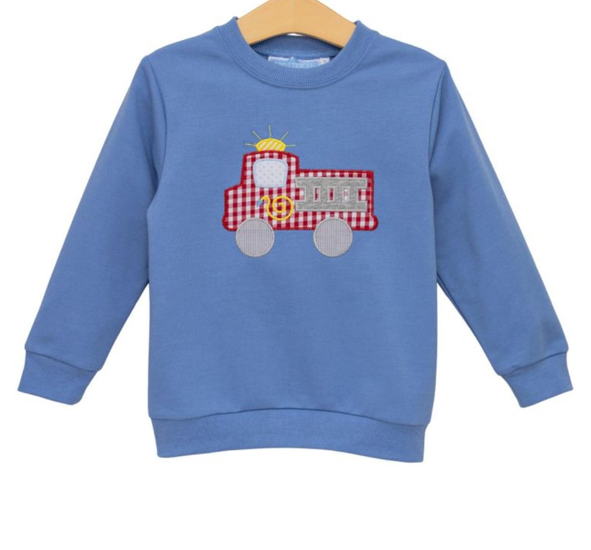 French Terry Pullover-Fire Truck