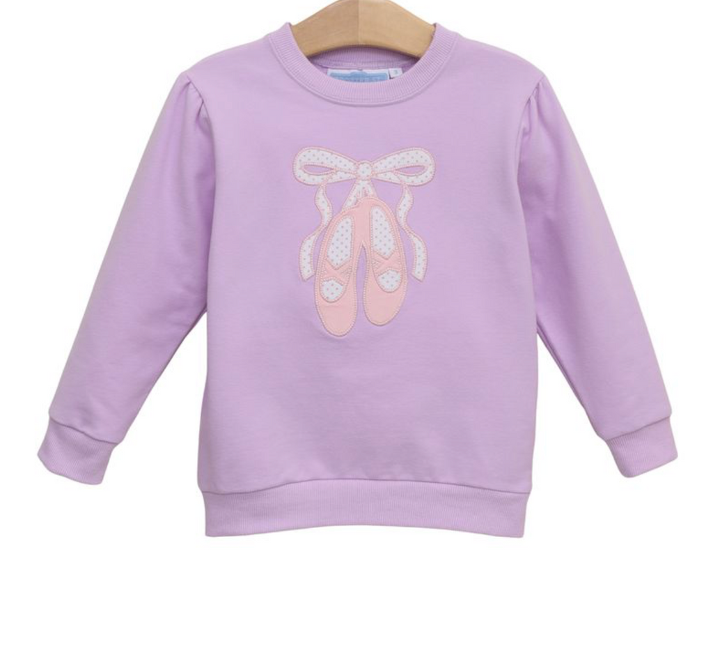 French Terry Pullover- Ballet Shoes