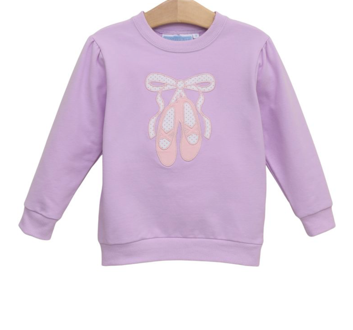French Terry Pullover- Ballet Shoes