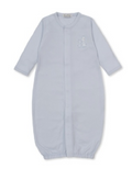 Giraffe Laughs Converter Gown- Light Blue