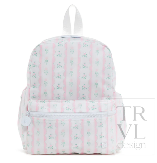 Mini backer- Ribbon Floral Pink