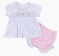 Ice Cream Smocked Diaper Cover Set