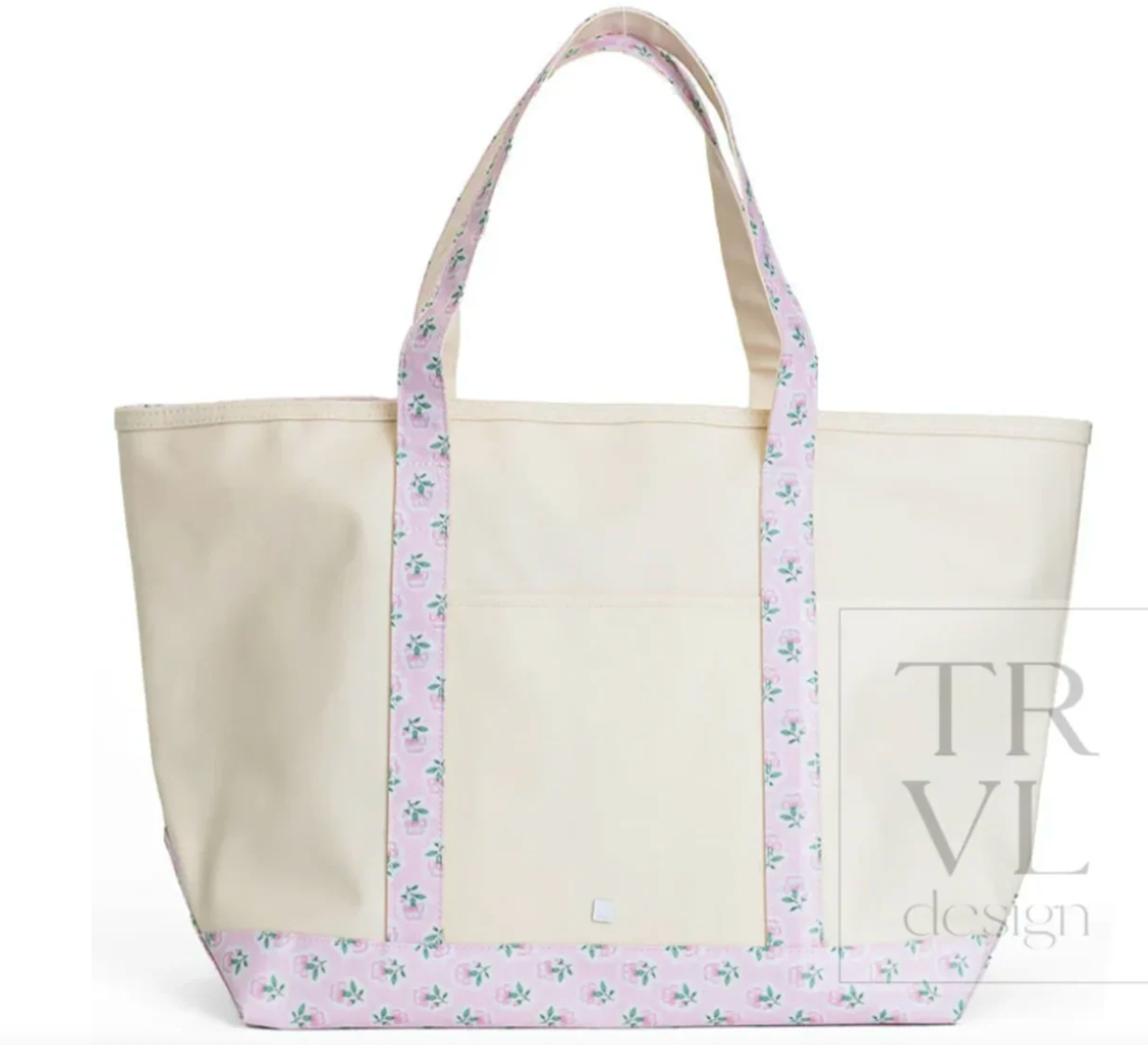 Large Tote- Petite Fleur Pink