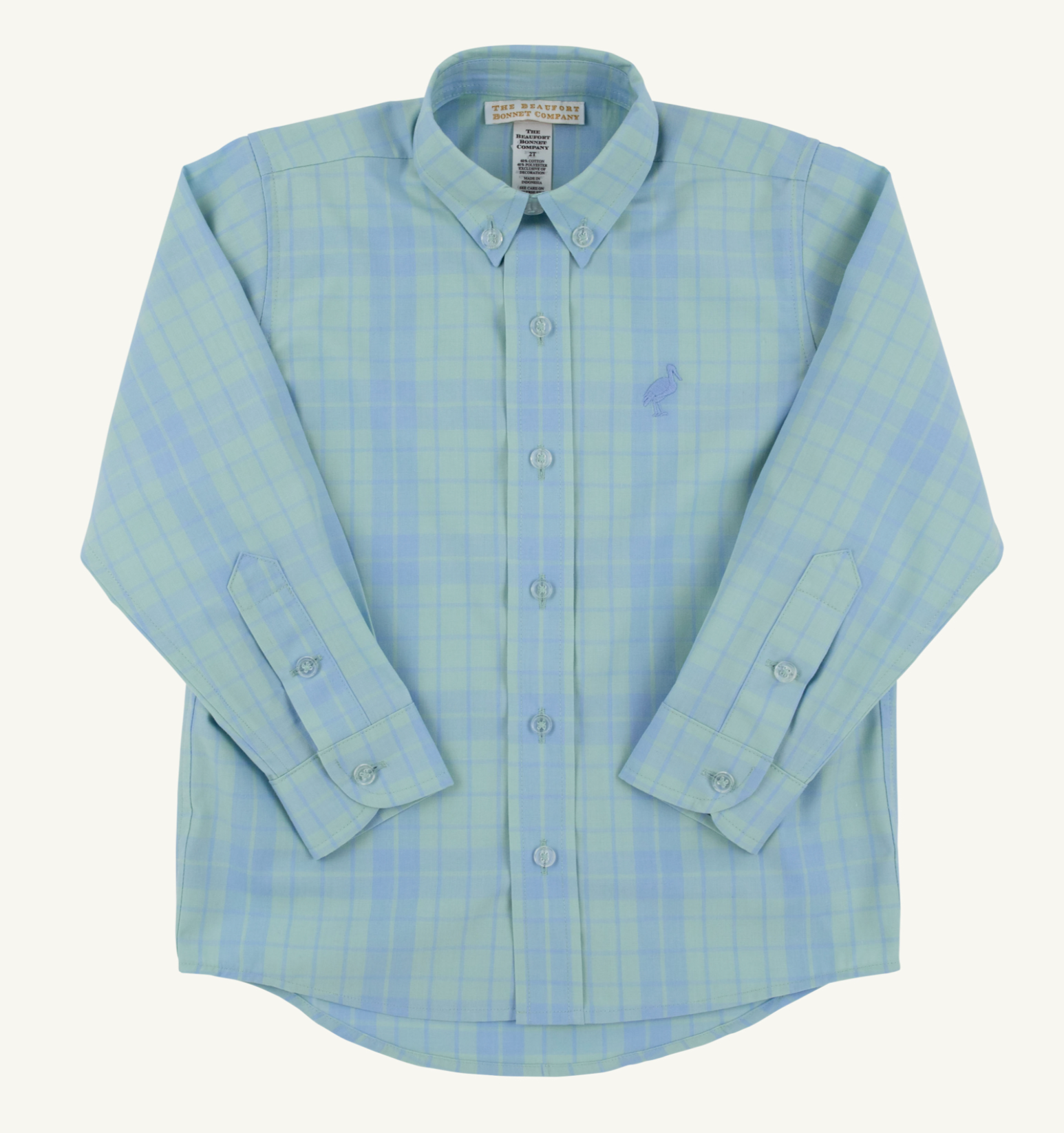 Dean's list Shirt- Audubon Park Plaid/Sarasota Sky