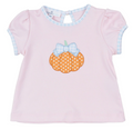 Pumpkin Applique Short Sleeve T-shirt