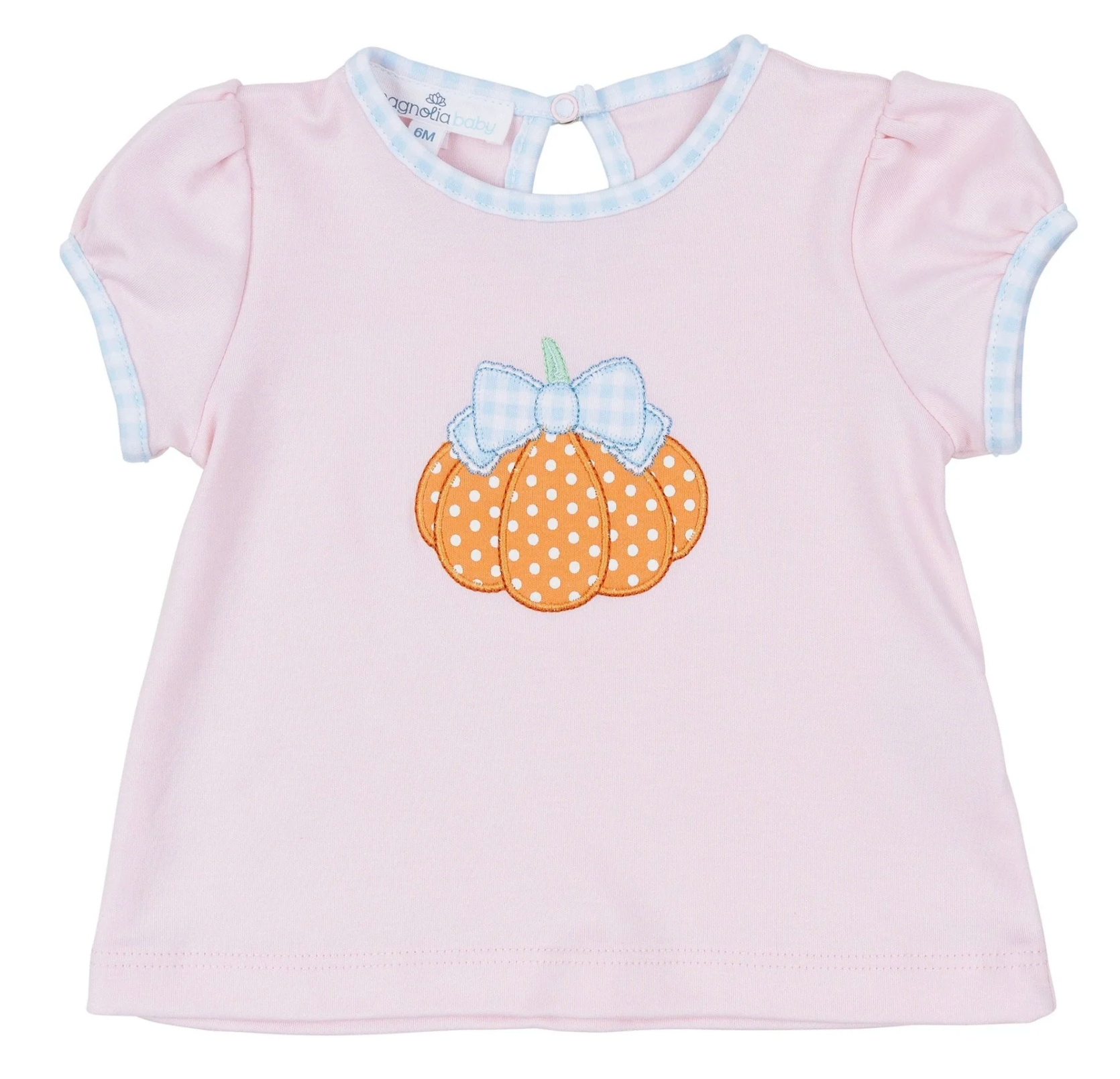 Pumpkin Applique Short Sleeve T-shirt