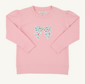 Cassidy Comfy Crewneck Puff Sleeve- Sandpearl Pink/ Fair St. Floral Bow