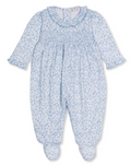 Smocked Fall Blooms Footie