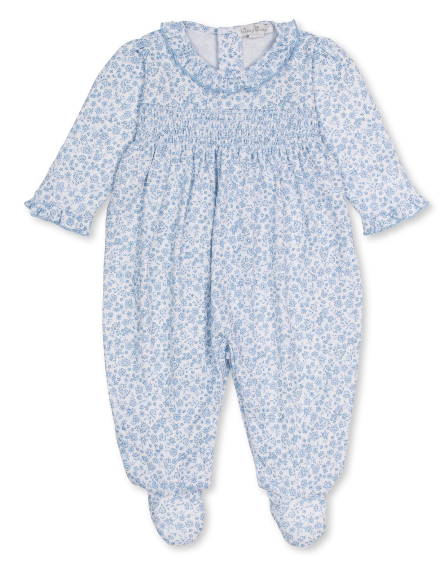 Smocked Fall Blooms Footie