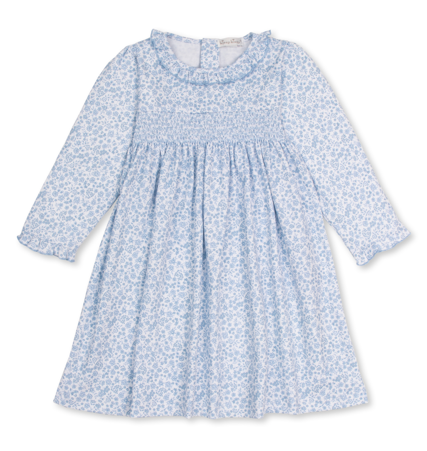 Fall Blooms Light Blue Dress
