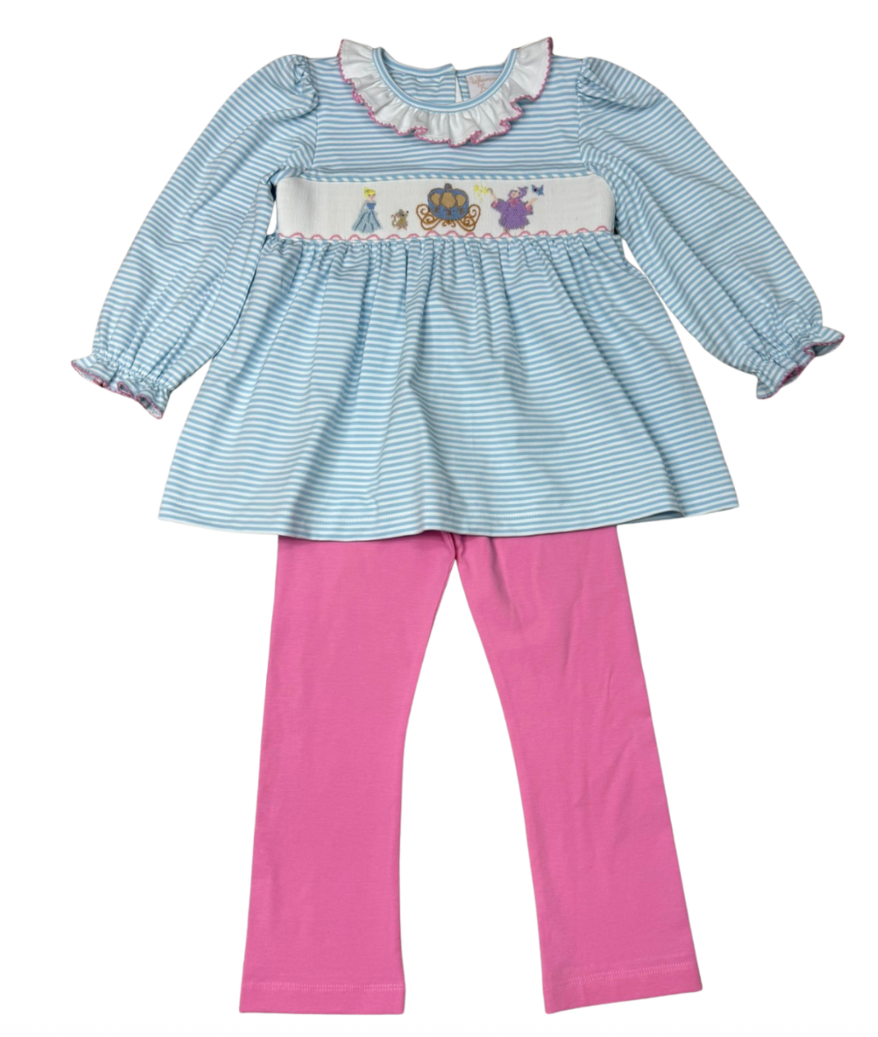 Princess Ball Smocked Pant Set