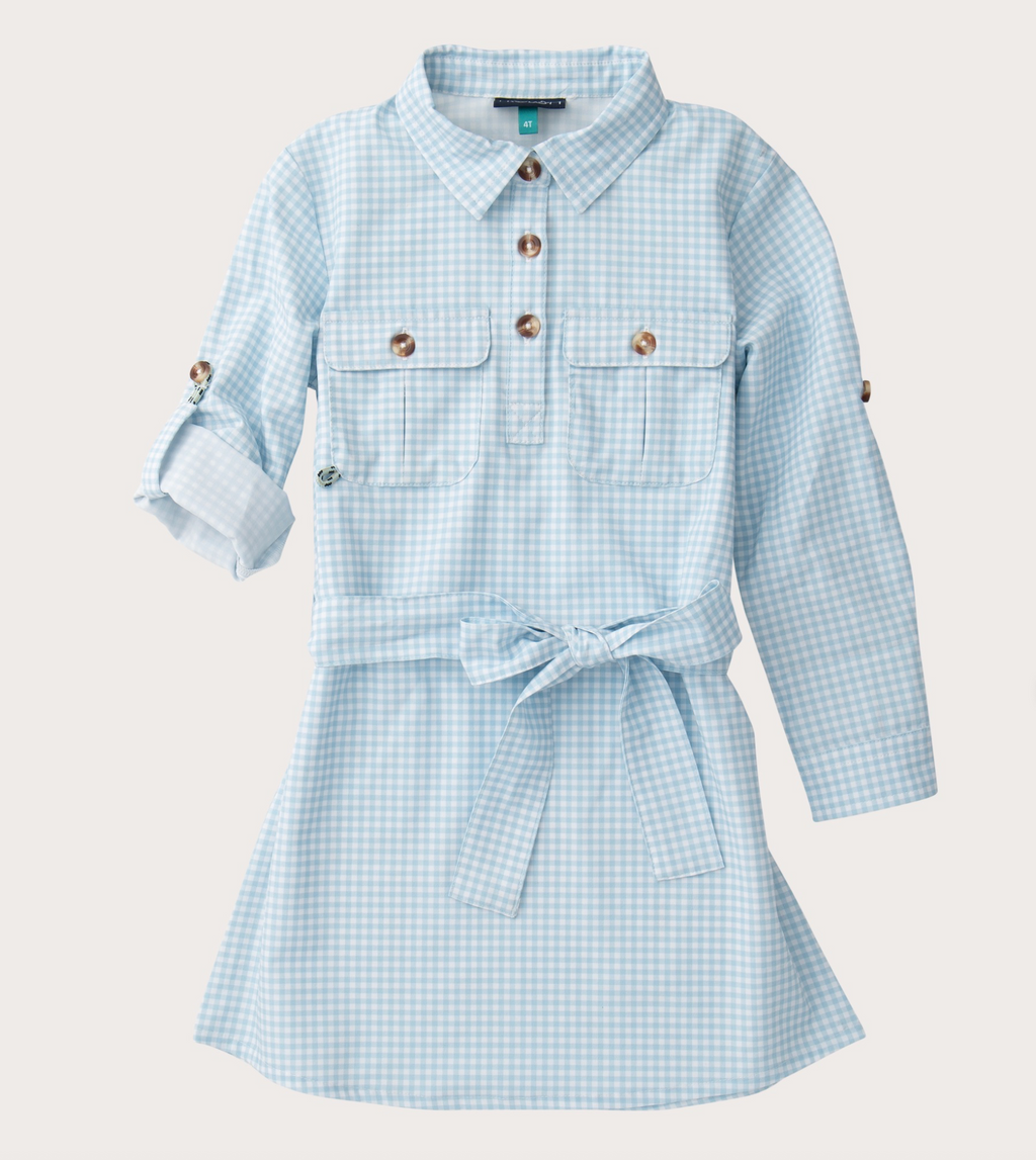 Founders Fishing Dress- Blue/white
