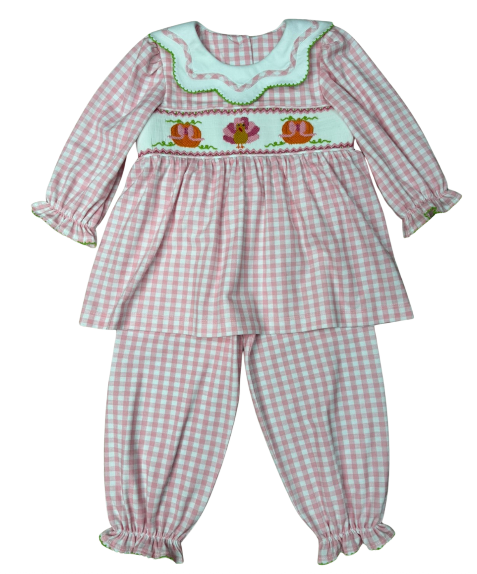 Turkey Smocked Bubble Pant Set