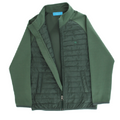 Quilted Bomber Jacket- Green