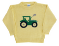 Tractor Crewneck Sweater- Yellow