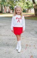 Cozy Up Sweater- Sterling White Candy Cane