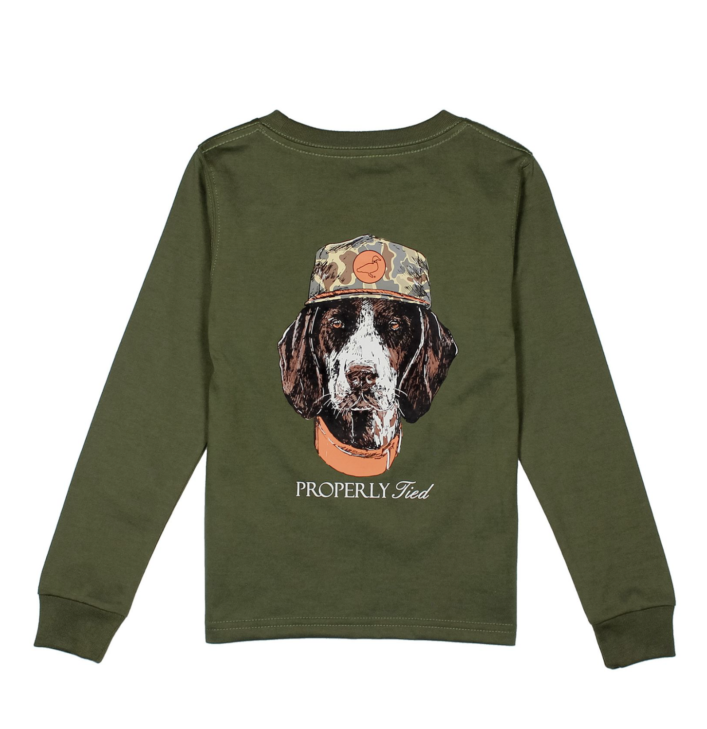 Man's Best Friend T-shirt LS- Olive