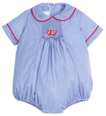 Chest Smocked Bubble- Fire Truck
