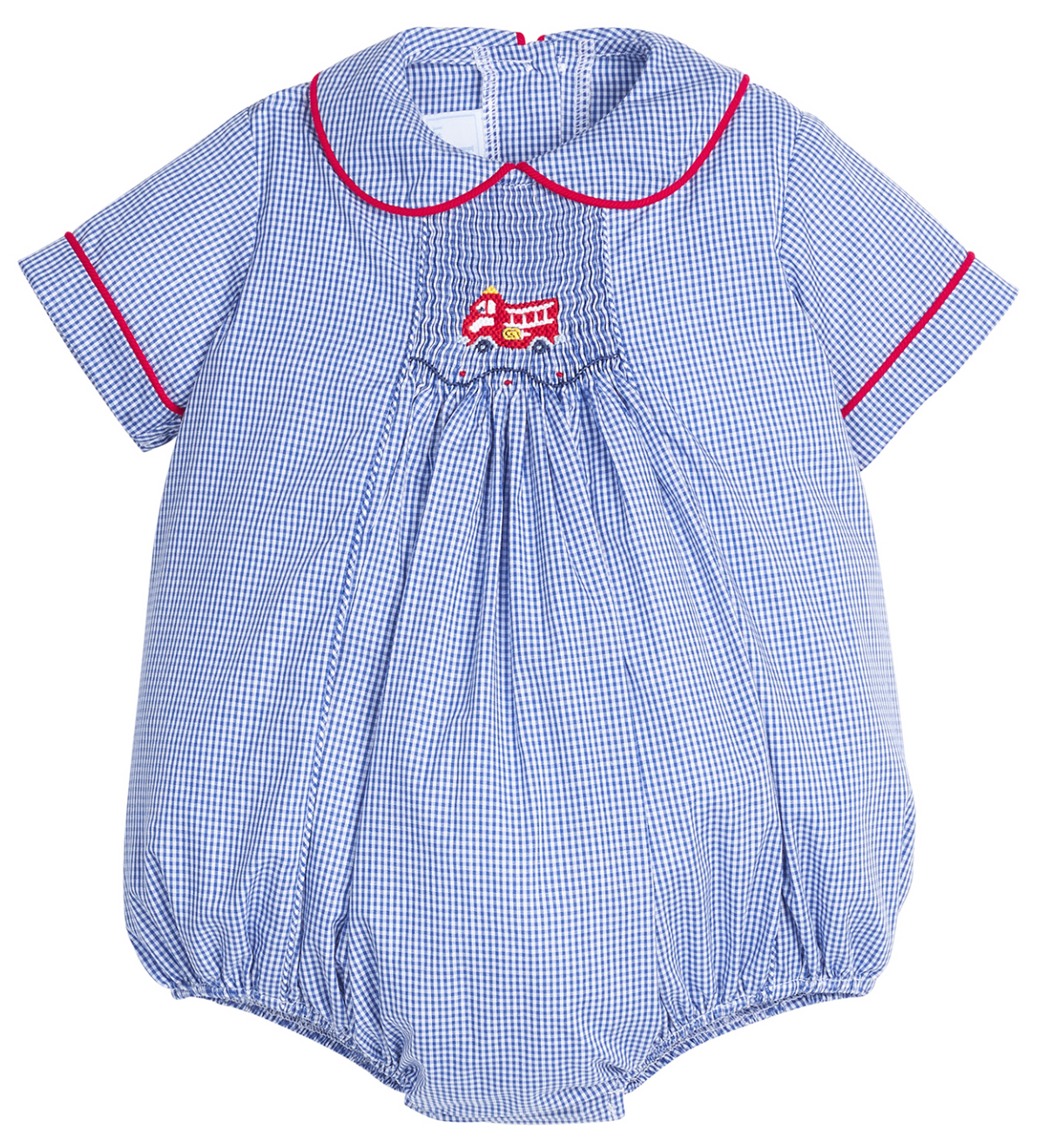 Chest Smocked Bubble- Fire Truck