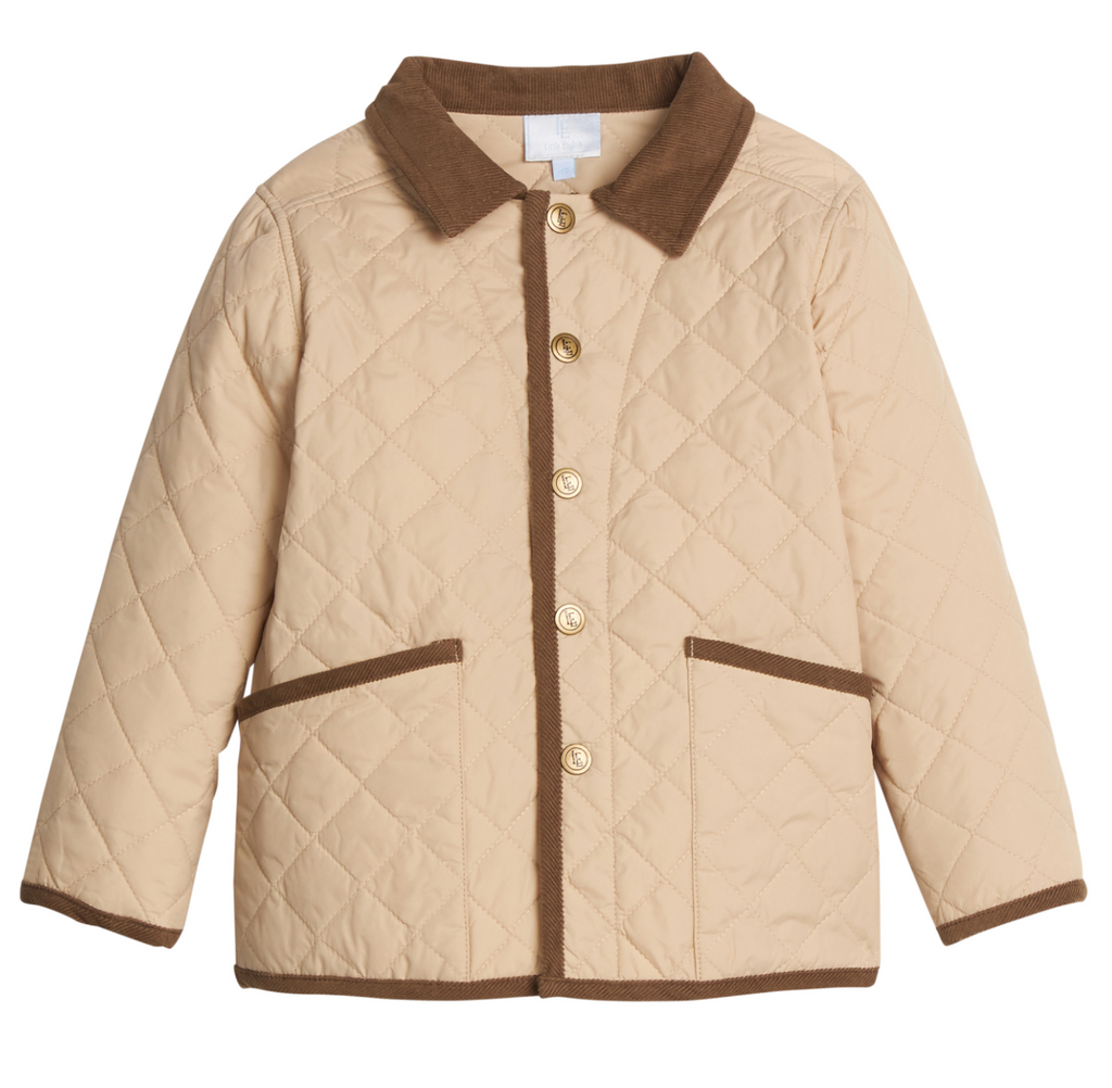 Classic Quilted Jacket- Khaki