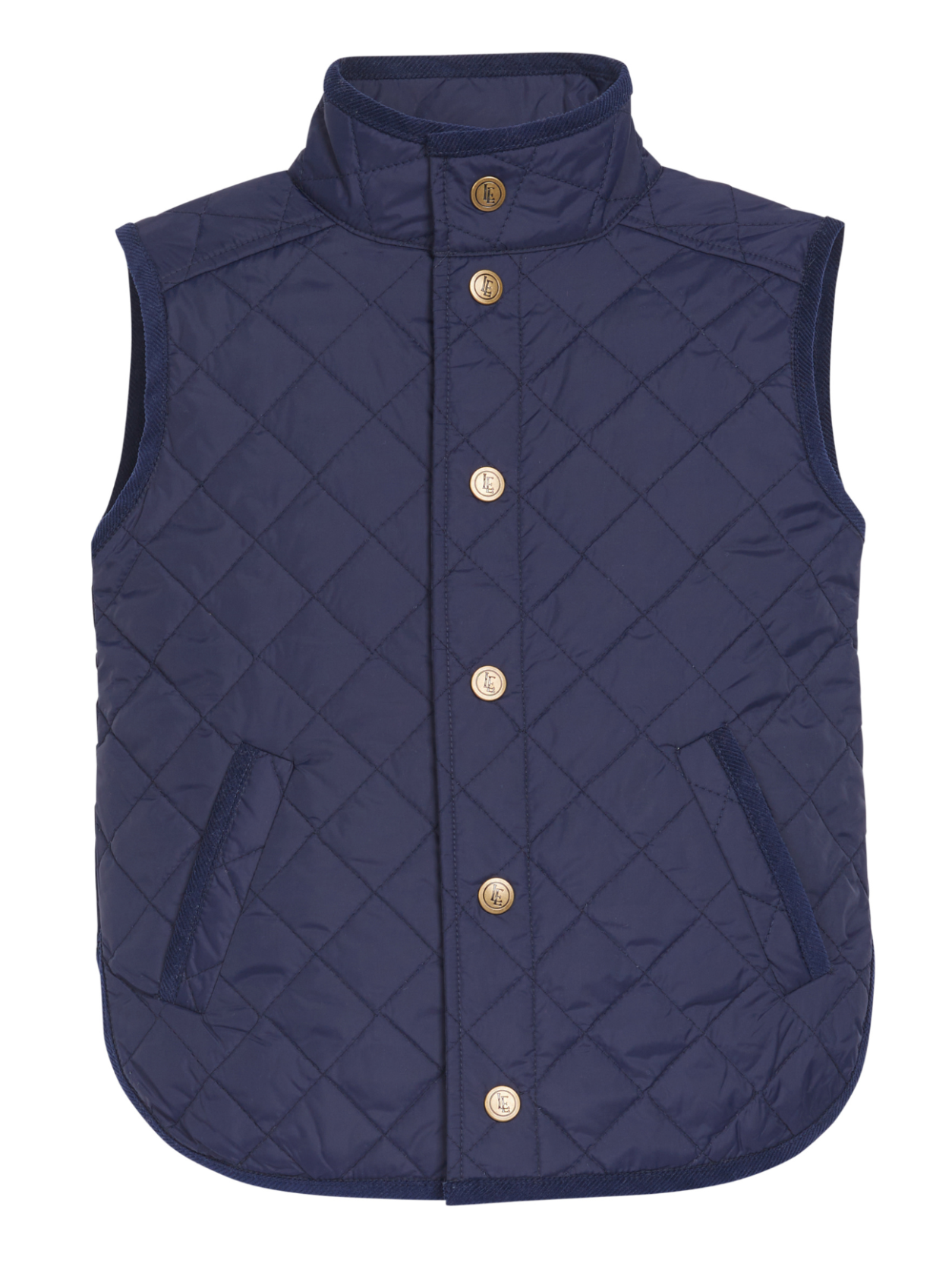 Classic Quilted Vest- Navy