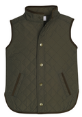 Classic Quilted Vest- Olive