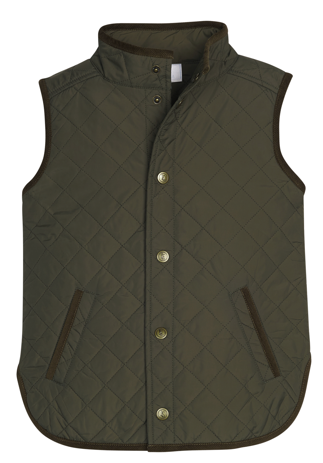 Classic Quilted Vest- Olive