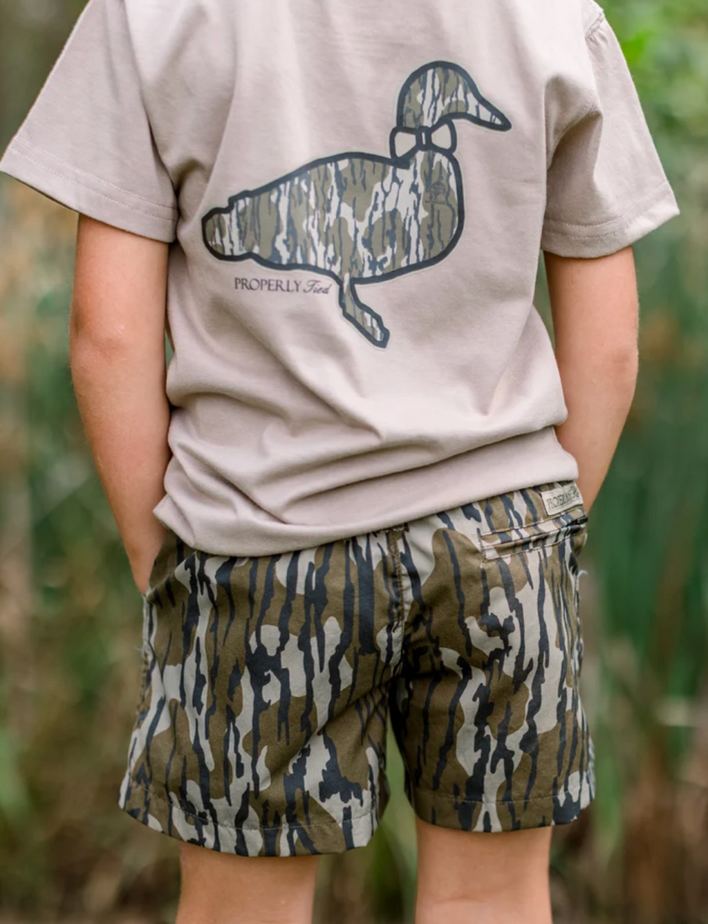 Boys Mallard Short- Mossy Oak Original Bottomland