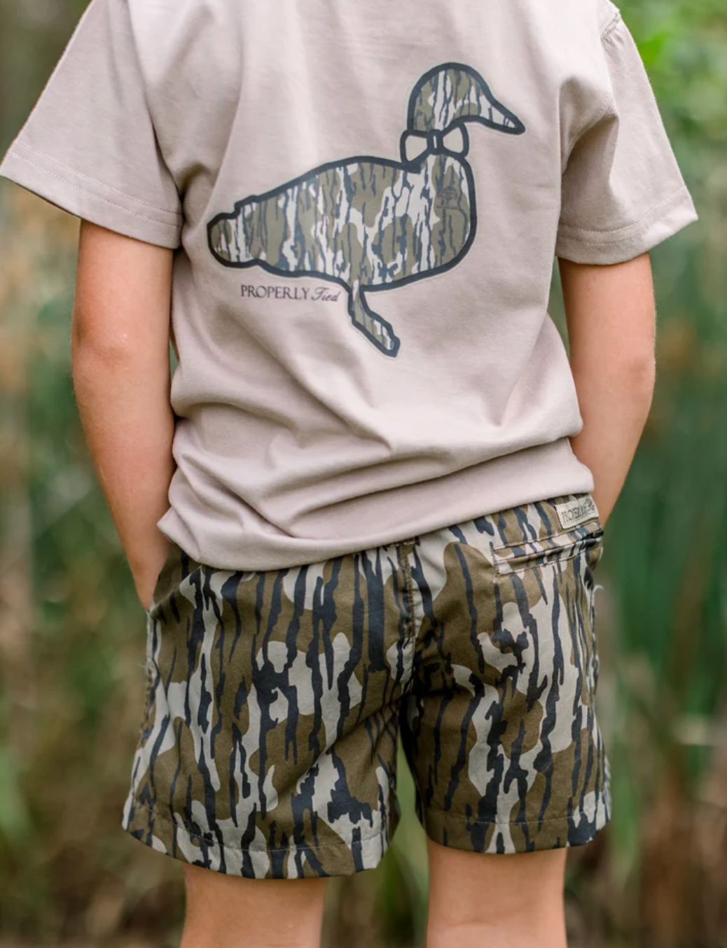 Boys Mallard Short- Mossy Oak Original Bottomland