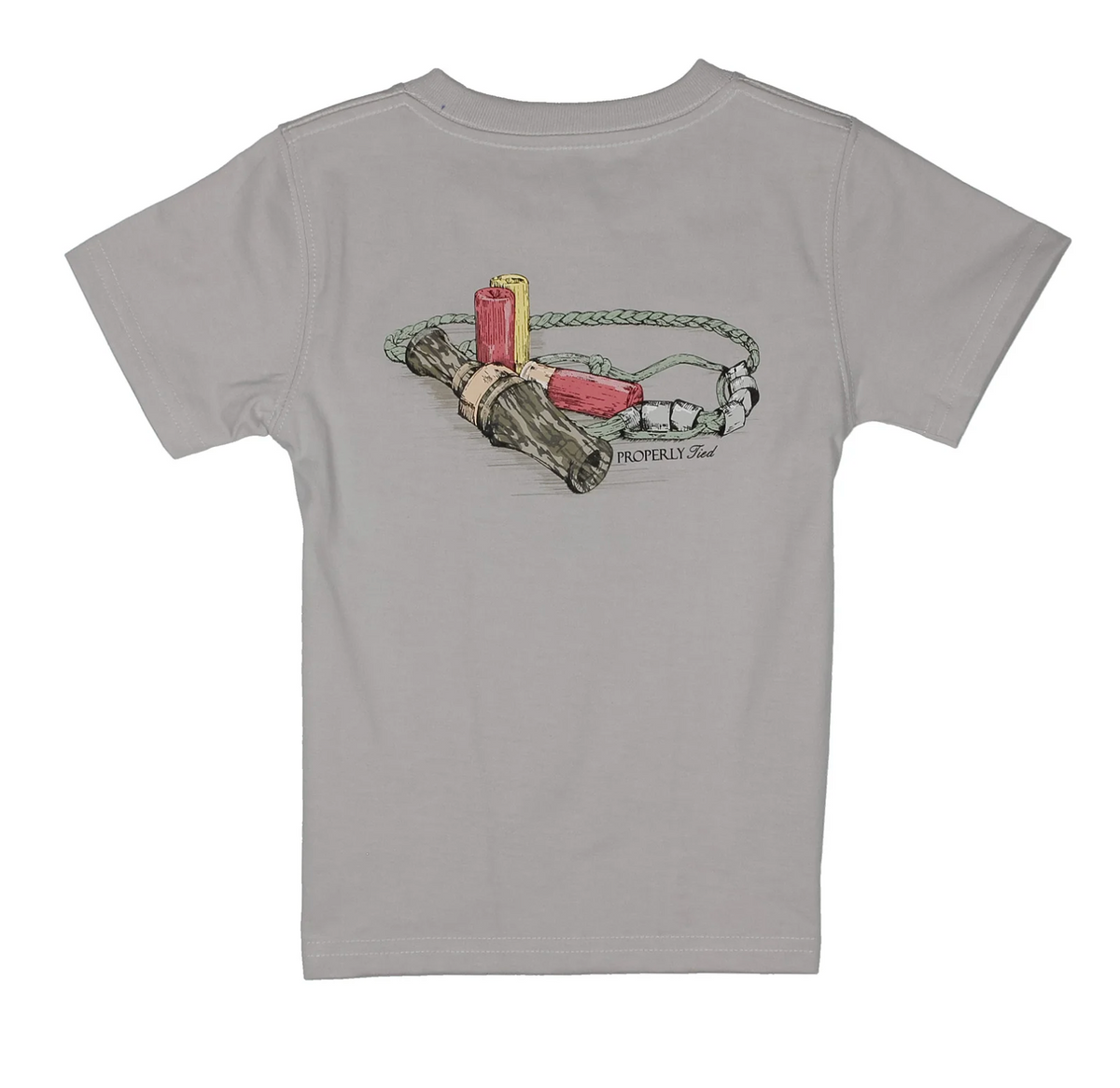 Bosys Mossy Oak The Call SS T-Shirt- Ice Grey