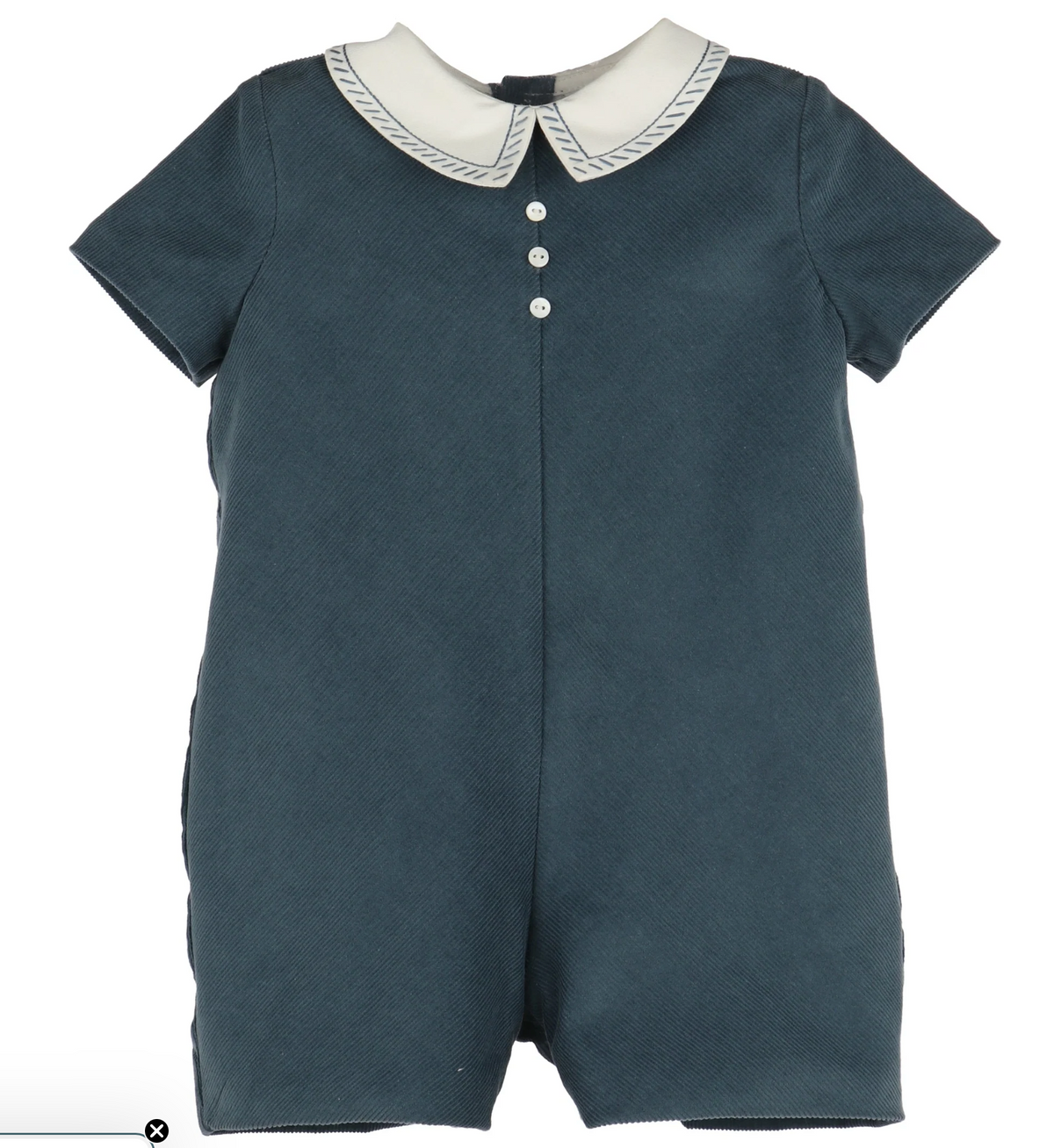 Navy Corduroy Romper