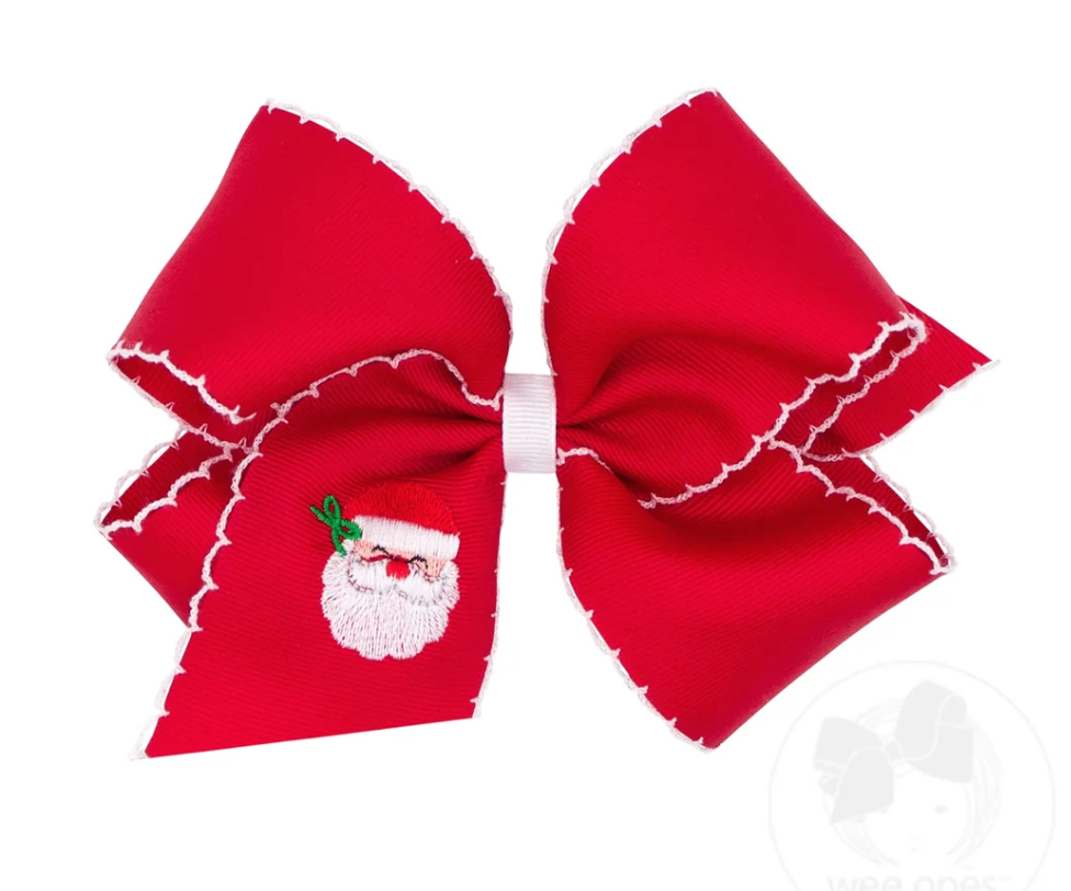 King Santa Moonstitch Bow- Red