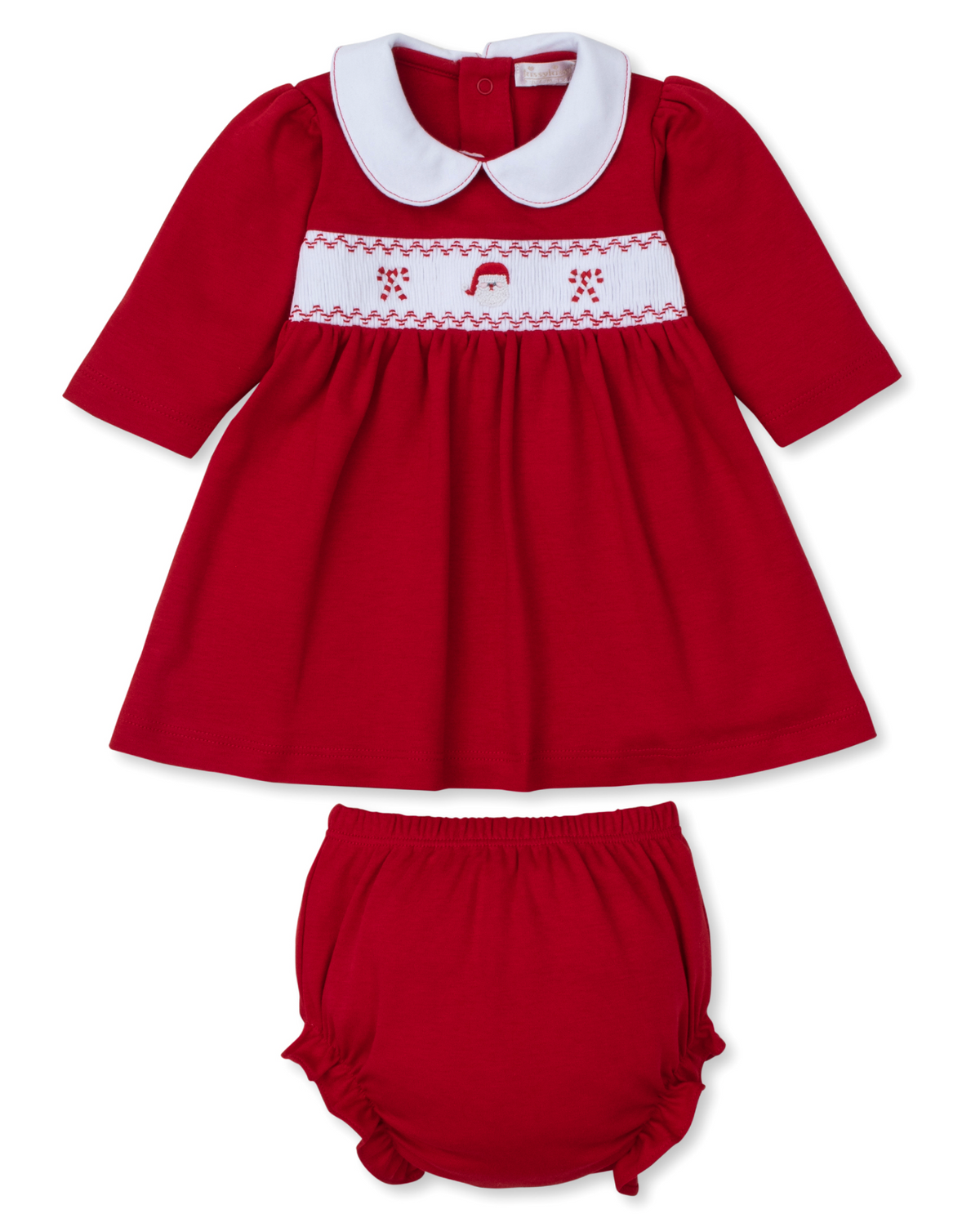 Red Smocked Santa Dress Set