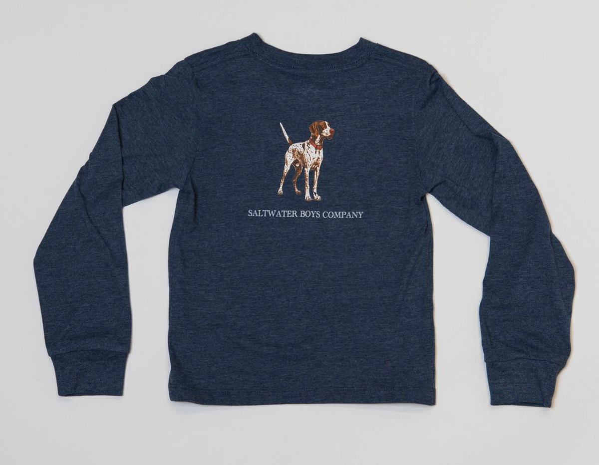 Pointer LS Tee- Heather Blue